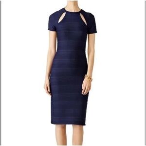 Navy Franco Cut Out Sheath